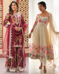 2 Designer Dress Combo Pair Set