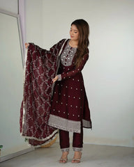 2 Combo Suit Set With Dupatta