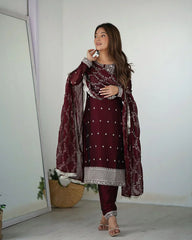 2 Combo Suit Set With Dupatta