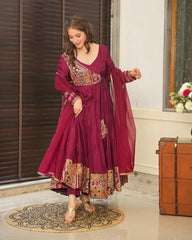 2 Combo Suit Set With Dupatta